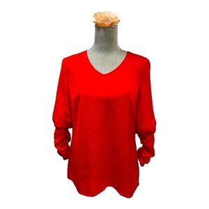 Cabi Aurora Blouse Top Shirt Red Orange Women's
Size Small New